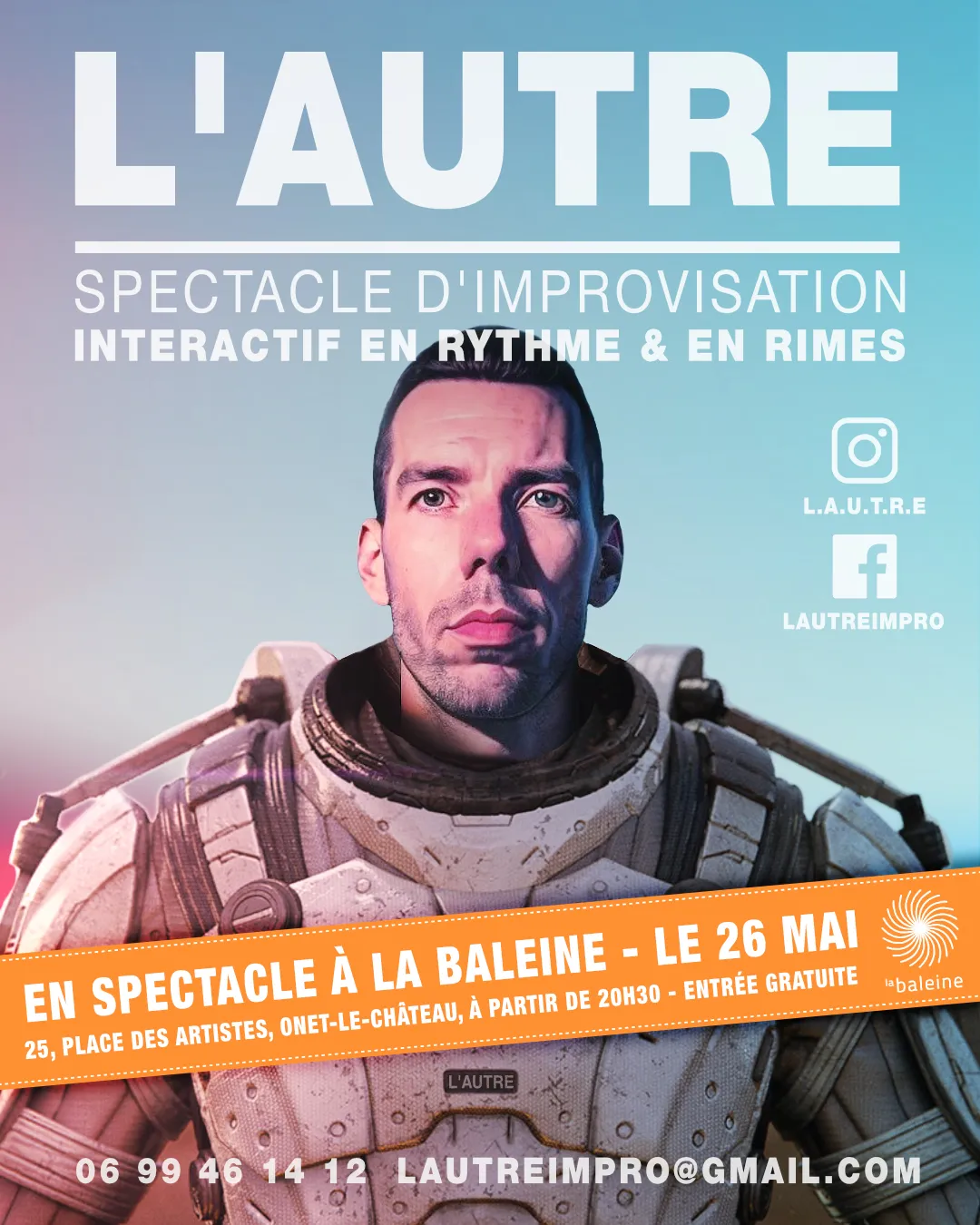 Affiche du spectacle d’improvisation L’Autre