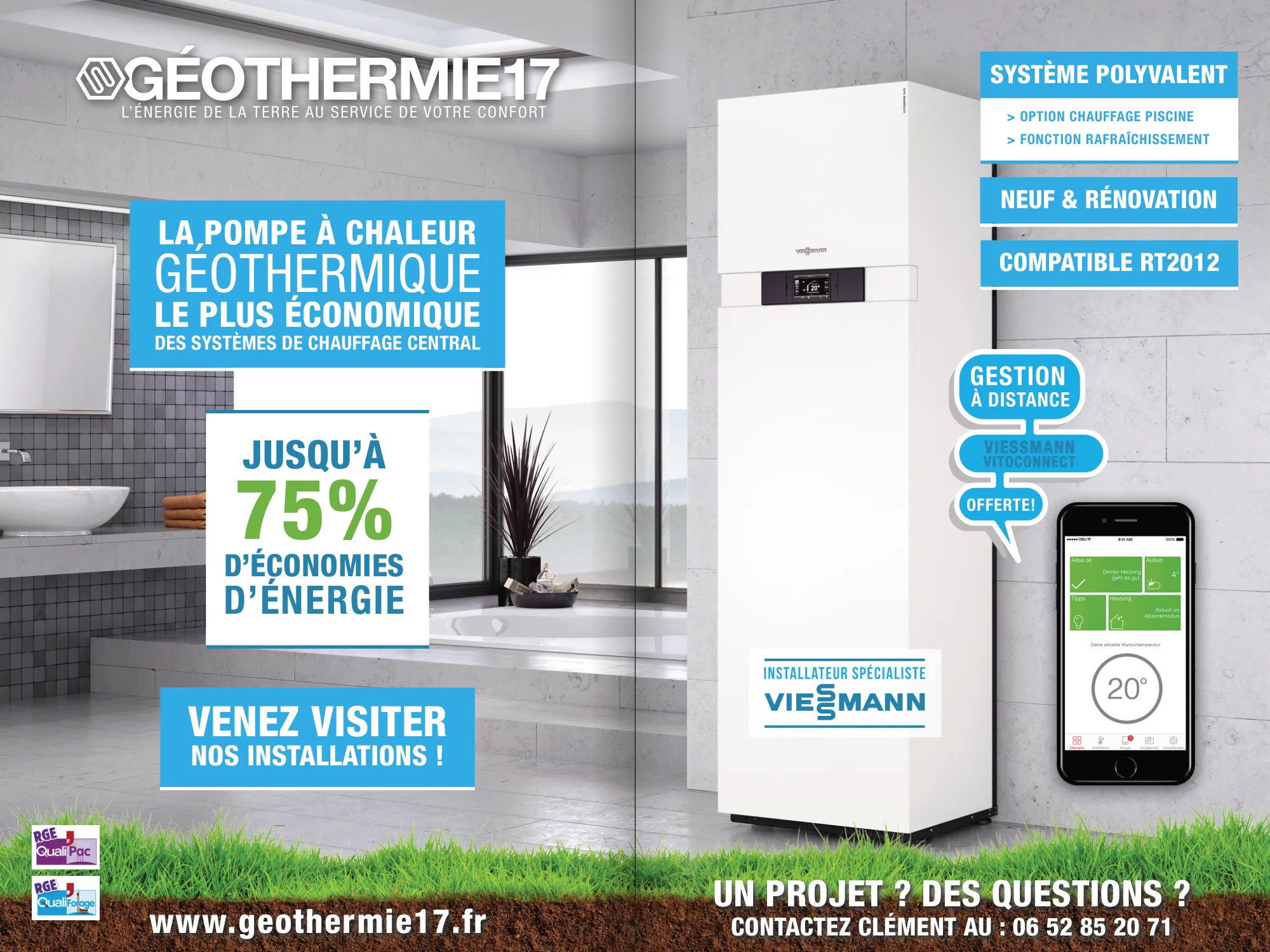 Double page de publicité Géothermie 17
