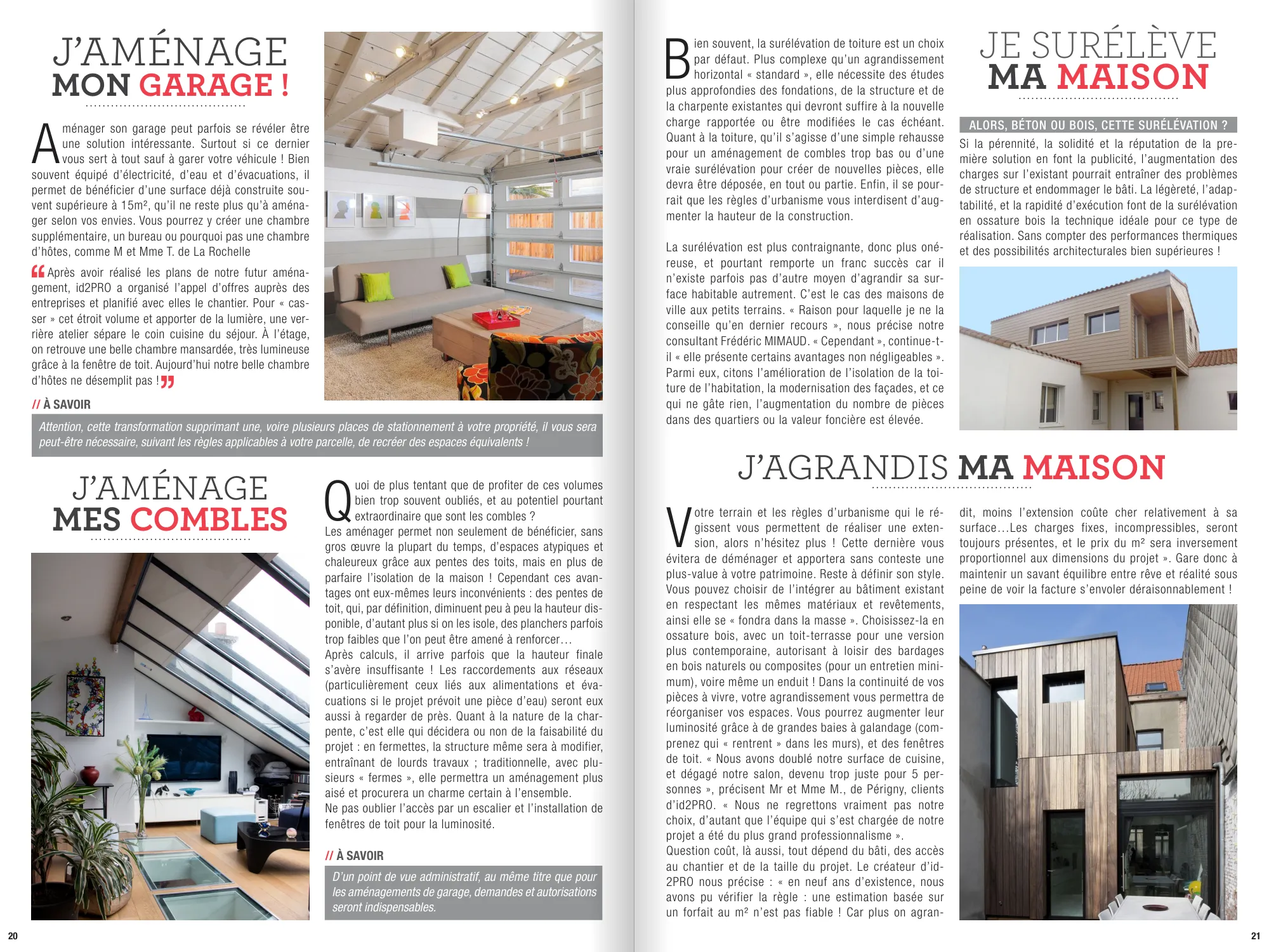 Dossier gagnez des m² : aménager son garage, surélever, agrandir sa maison