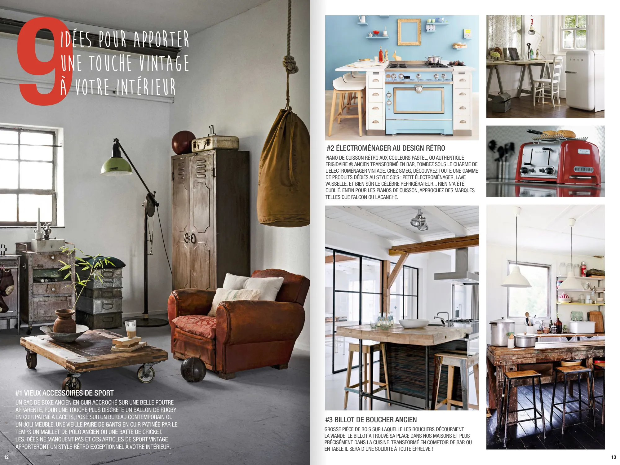 Double page déco : neuf idées pour une touche vintage