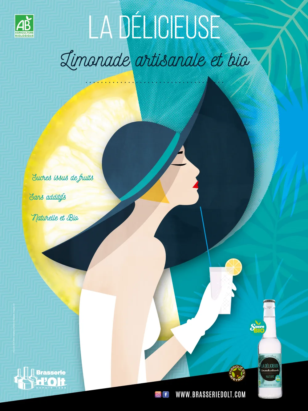 Affiche La Délicieuse, limonade artisanale et bio