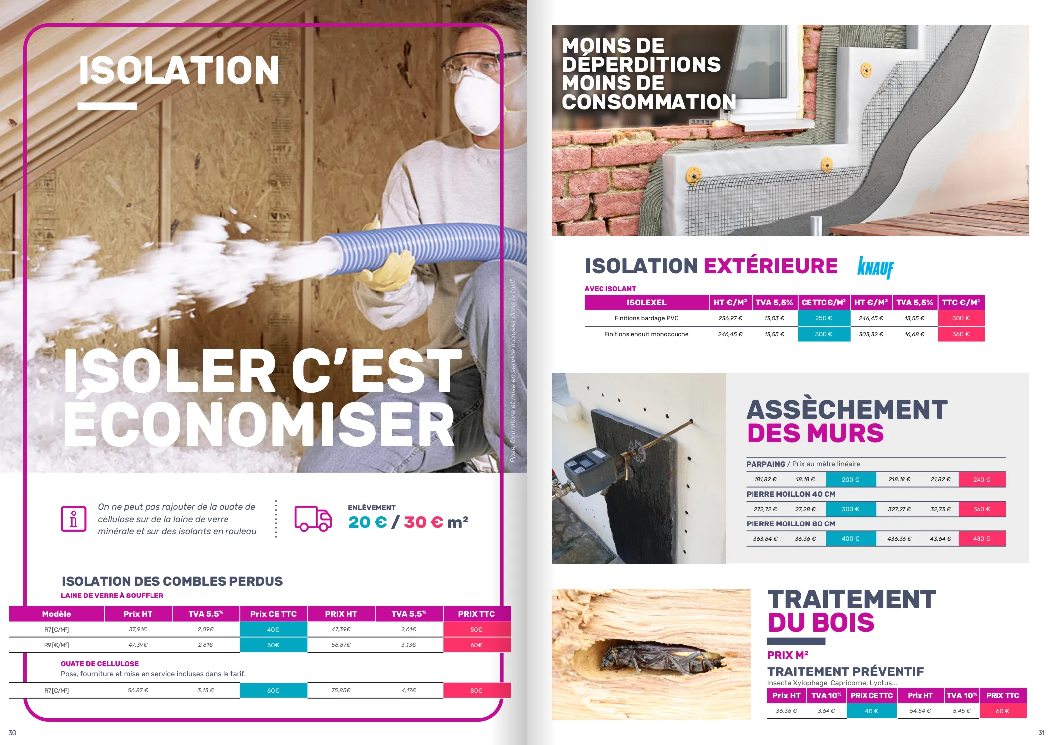 Catalogue Deal-Eco : isolation, assèchement des murs et traitement du bois