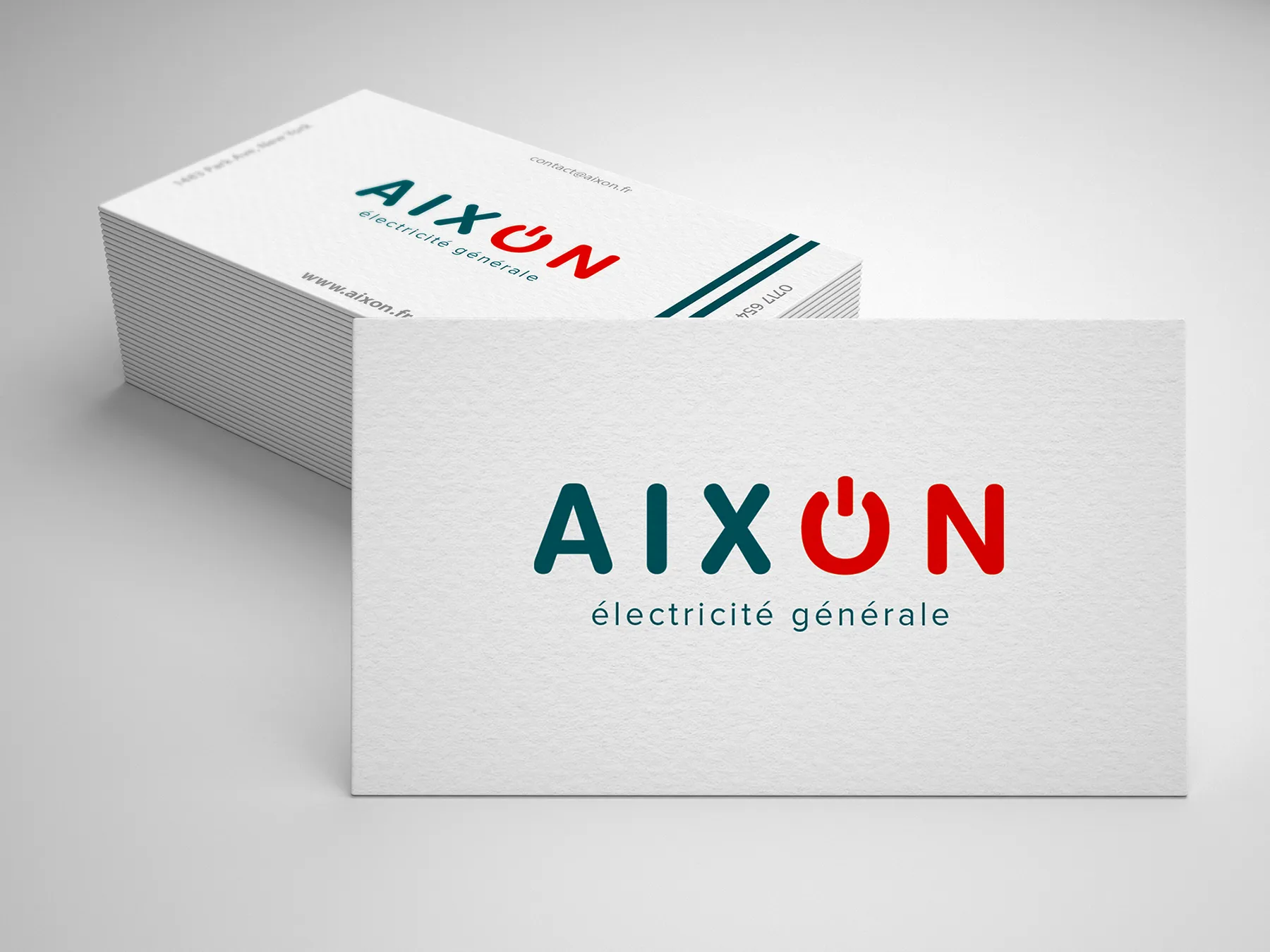 Cartes de visite Aixon, électricité générale
