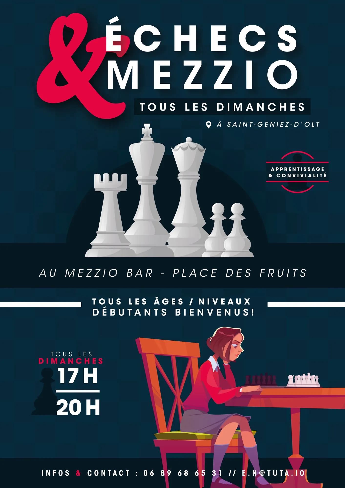 Affiche Échecs & Mezzio