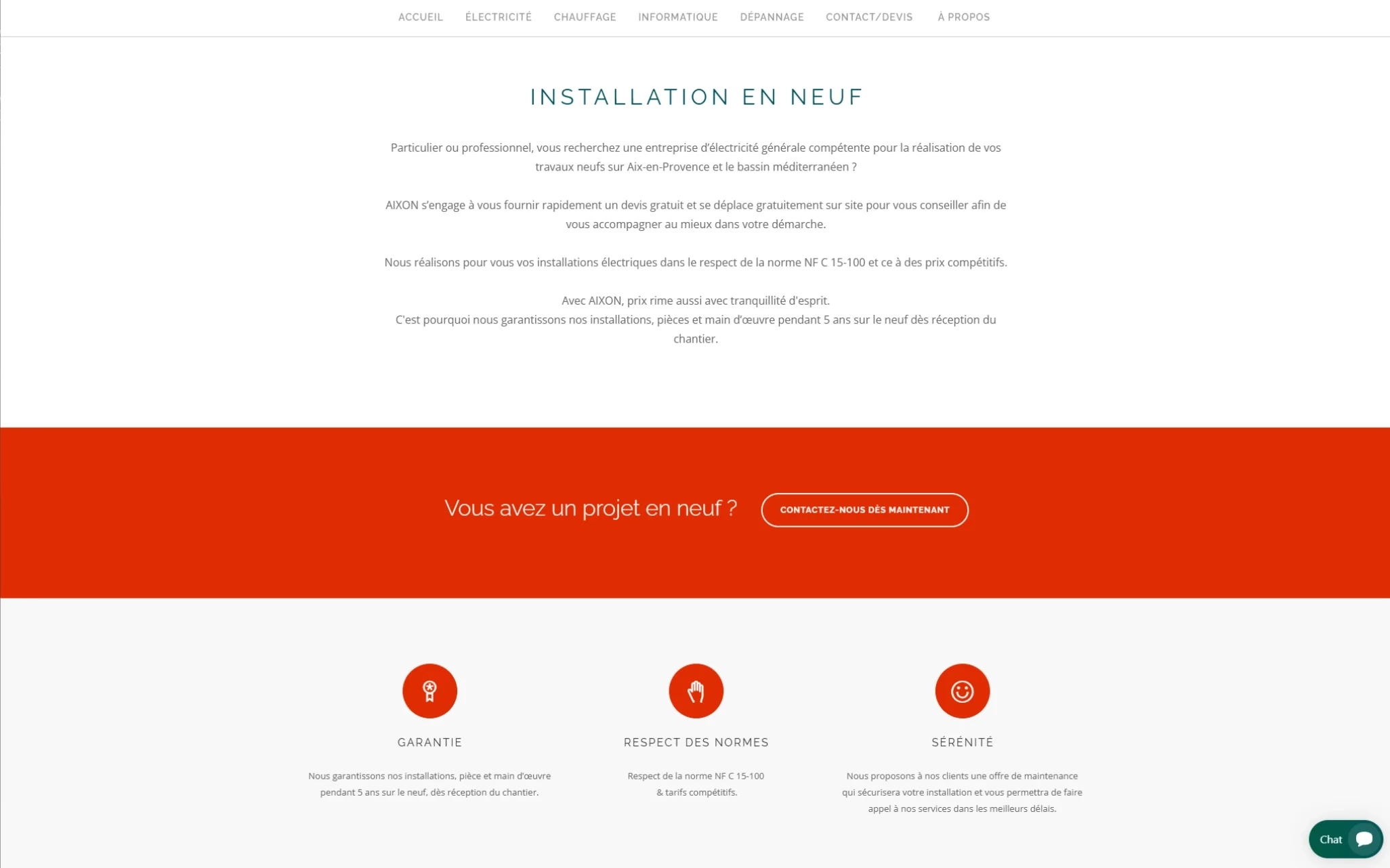 Pages internes — offres