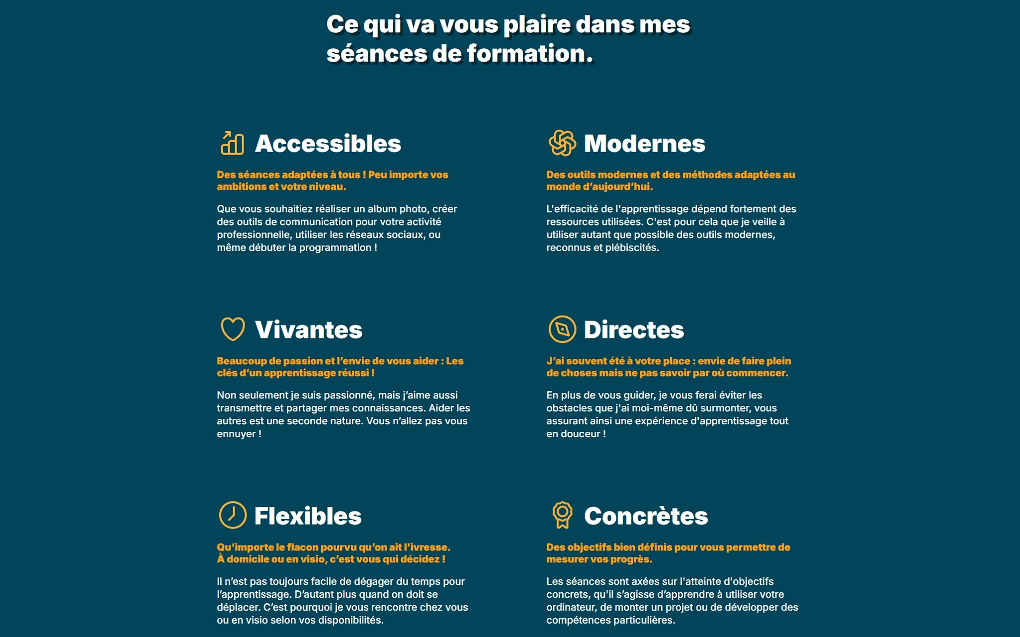 Mise en avant des points forts