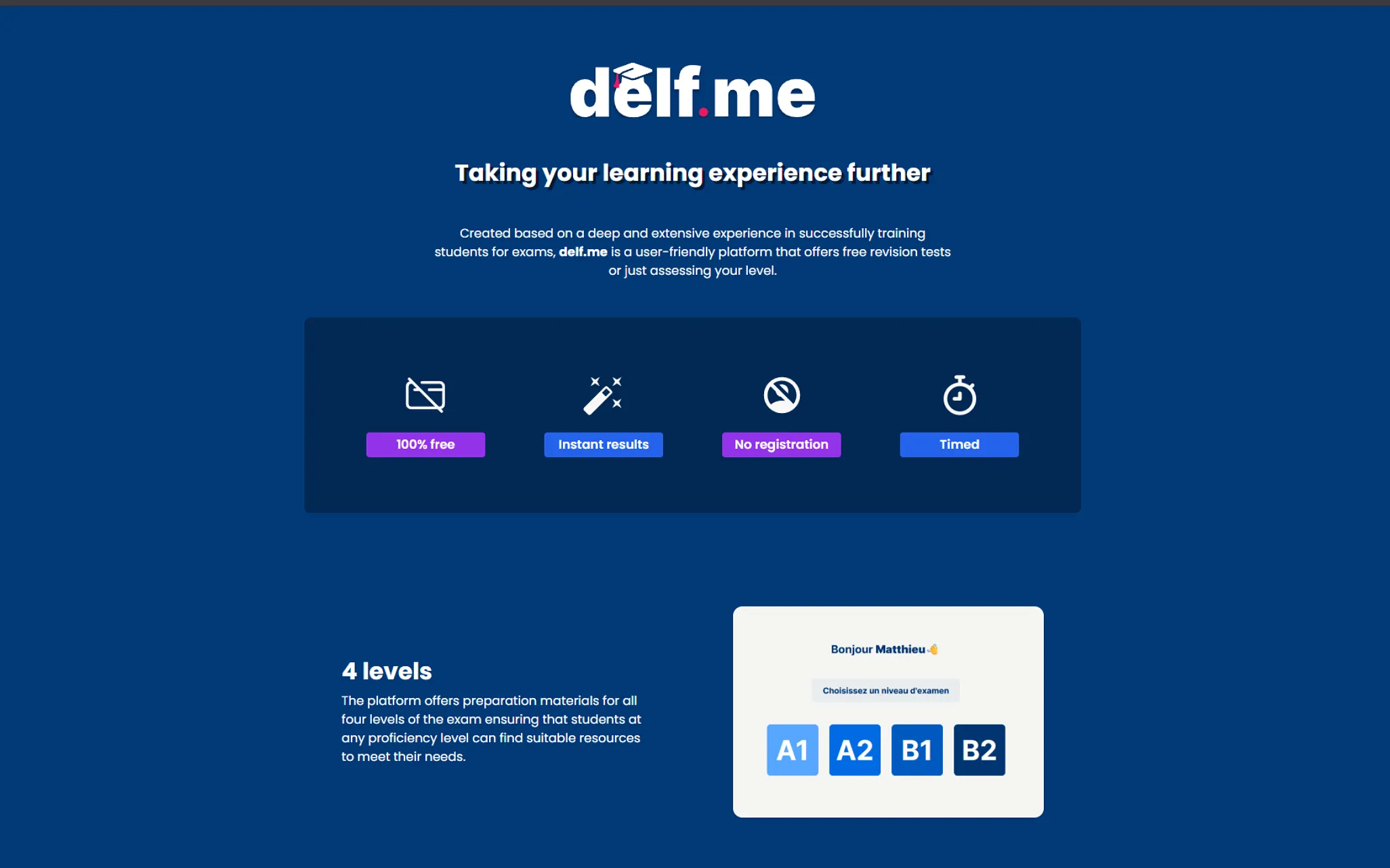 Mise en avant de l'application delf.me