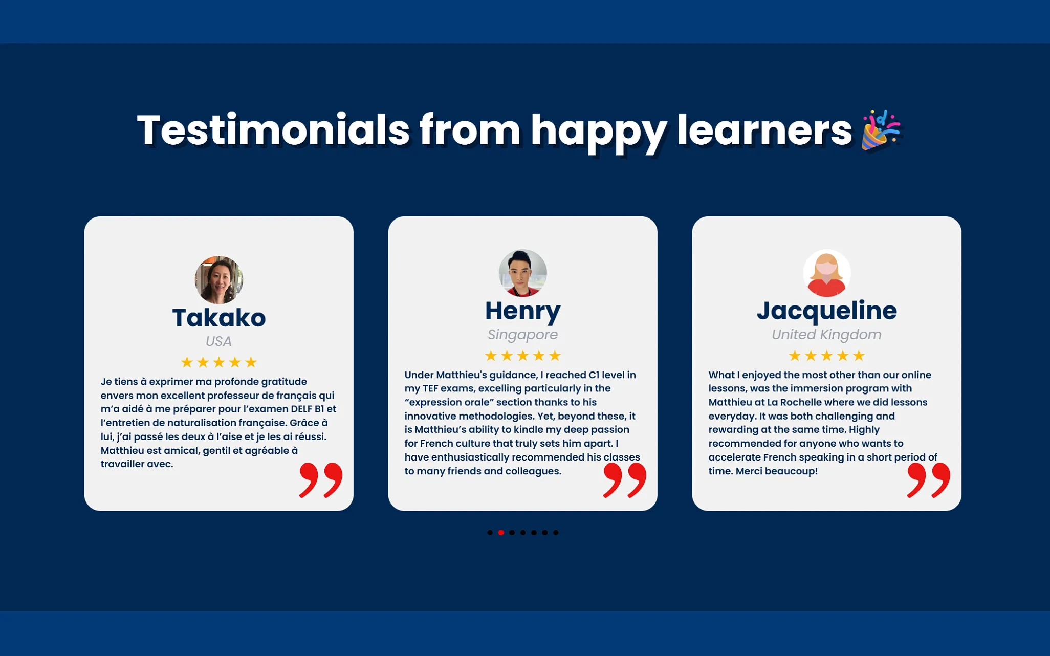 Validateurs - Avis client