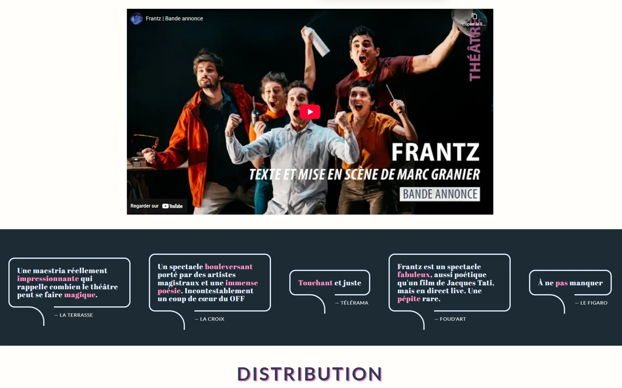 Espace citations / presse